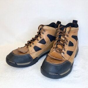 Roper Brown Lace-Up Western Boots Women’s Size 5 Youth Kids Girls Boys Size 3.5